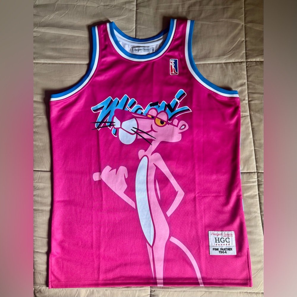 Headgear Classics Basketball Jersey with Pink Panther Sz. 2XL